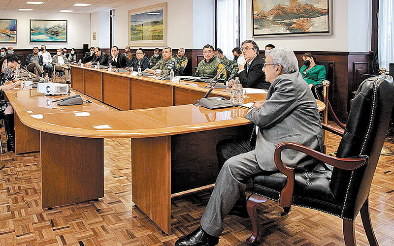 López Obrador se reunió con integrantes de su gabinete y la jefa de Gobierno de CdMx. (Especial)