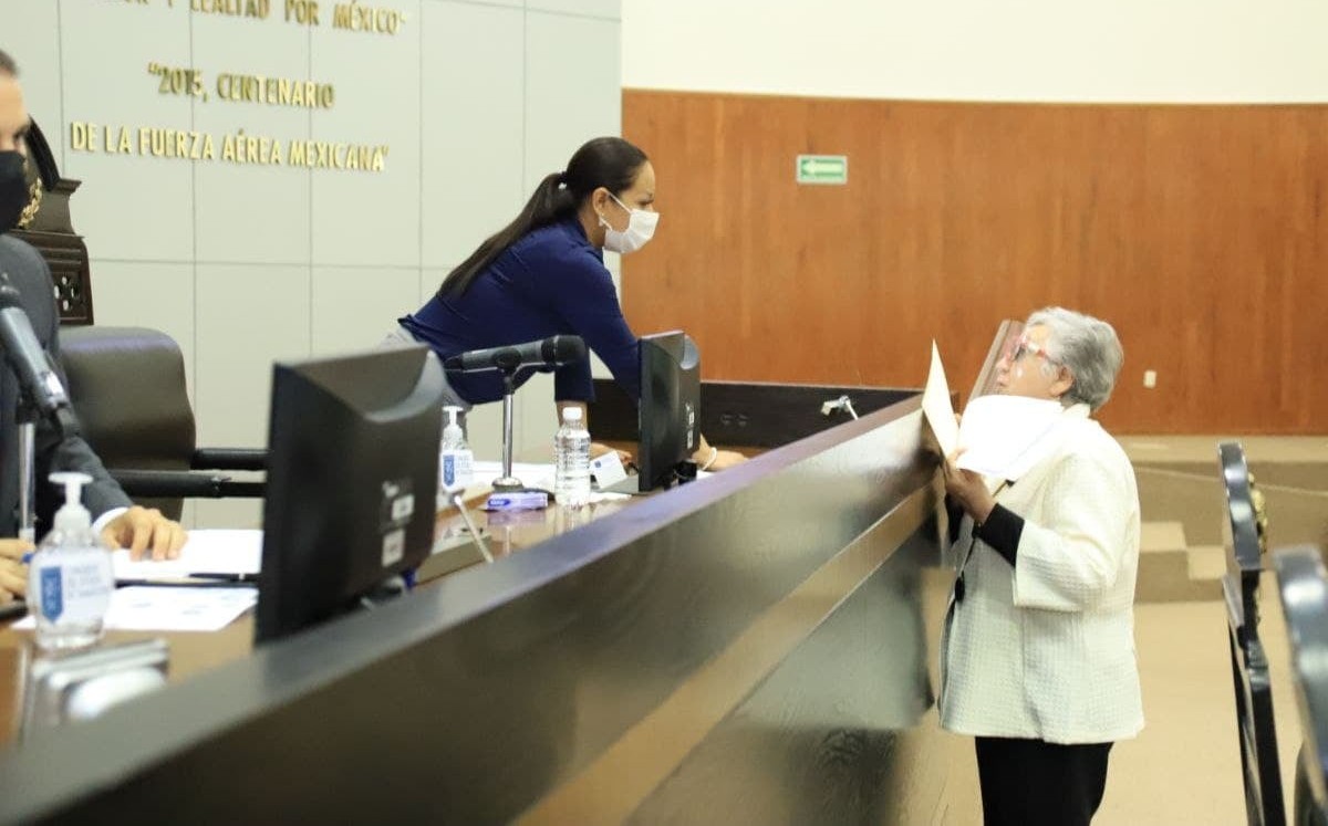 Olga Garza Rodríguez, diputada del PRI, entregó la iniciativa. (Facebook)