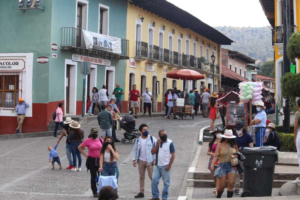 Real del Monte durante puente. (Jorge Sánchez)
