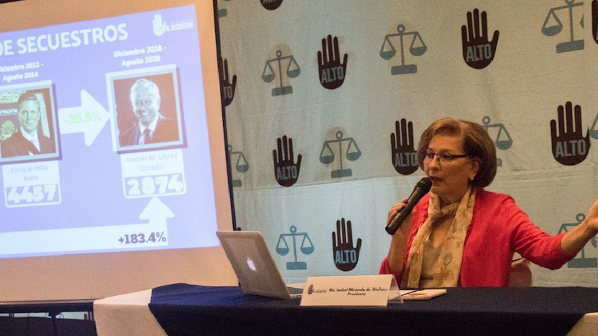 Secuestro en México creció 1.1 por ciento en febrero: Miranda de Wallace