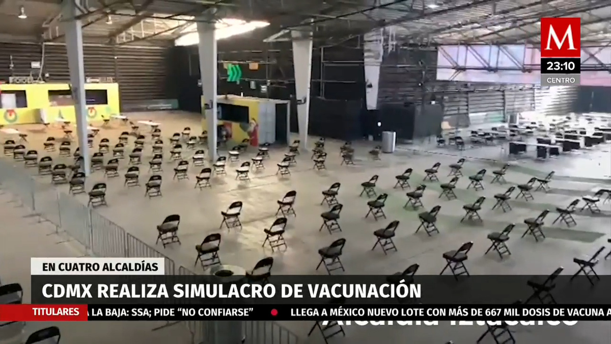 CdMx realiza simulacro de vacunación anticovid en cuatro alcaldías
