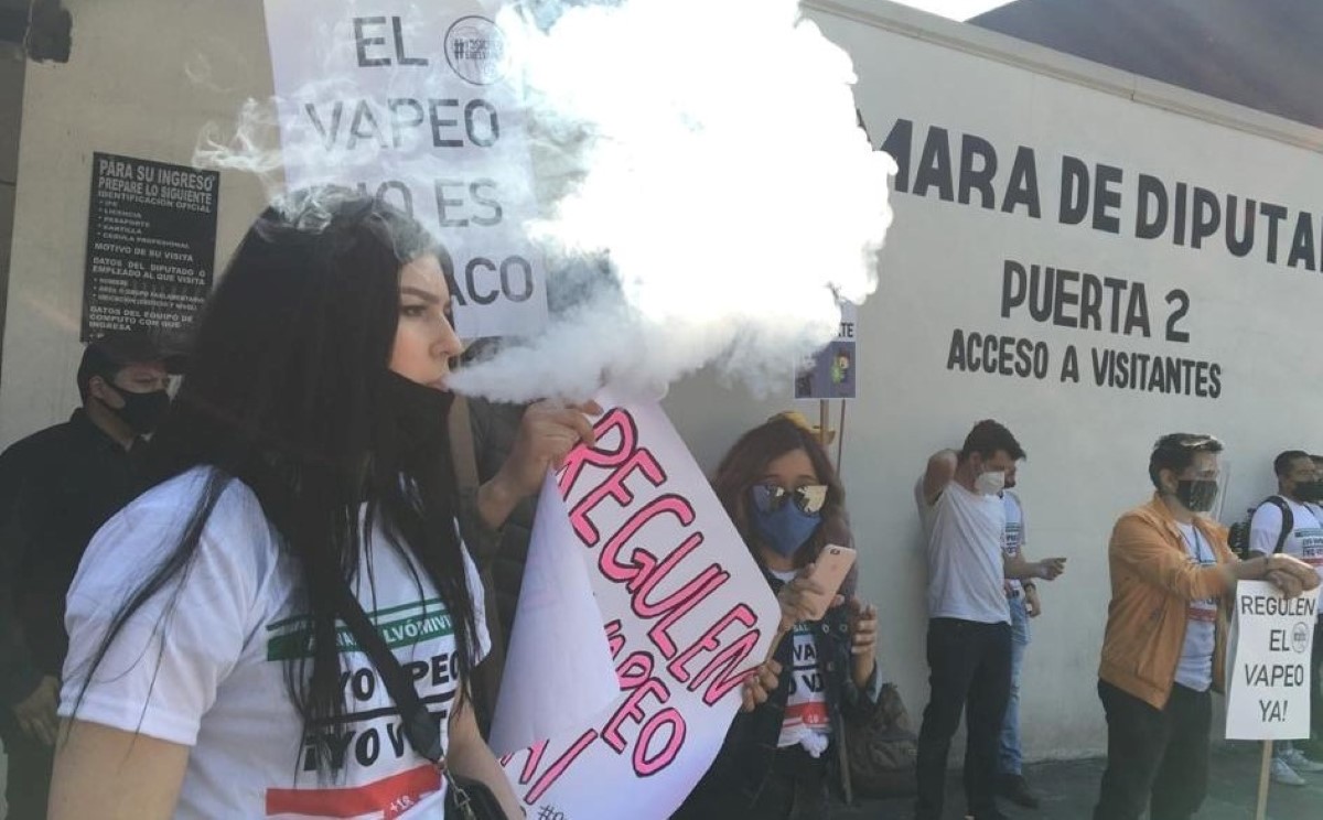 Los manifestantes piden entregar un documento al Congreso de la Unión. | César Velázquez