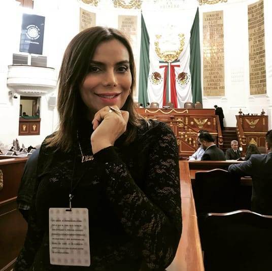 Diana Sánchez Barrios en el  Congreso de CdMx.