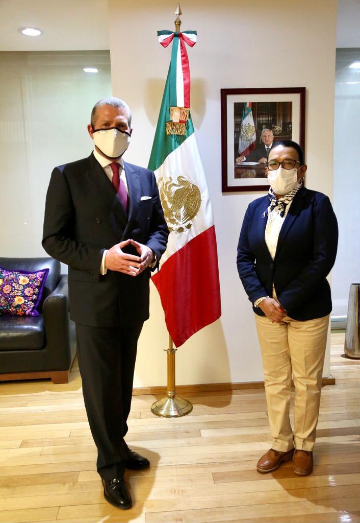 Luis Wertman Zaslav y Rosa Icela Rodríguez. / Twitter @rosaicela_