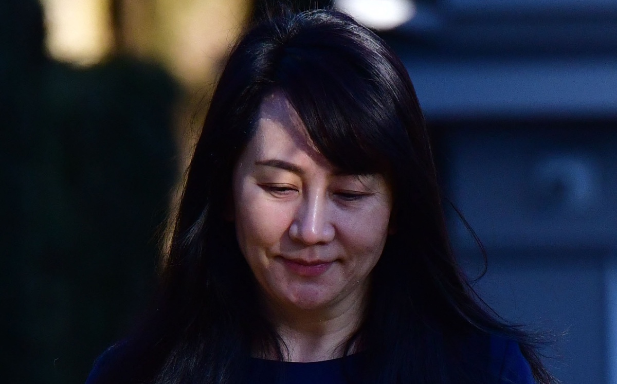 Meng Wanzhou, directora financiera de Huawei. (AFP)