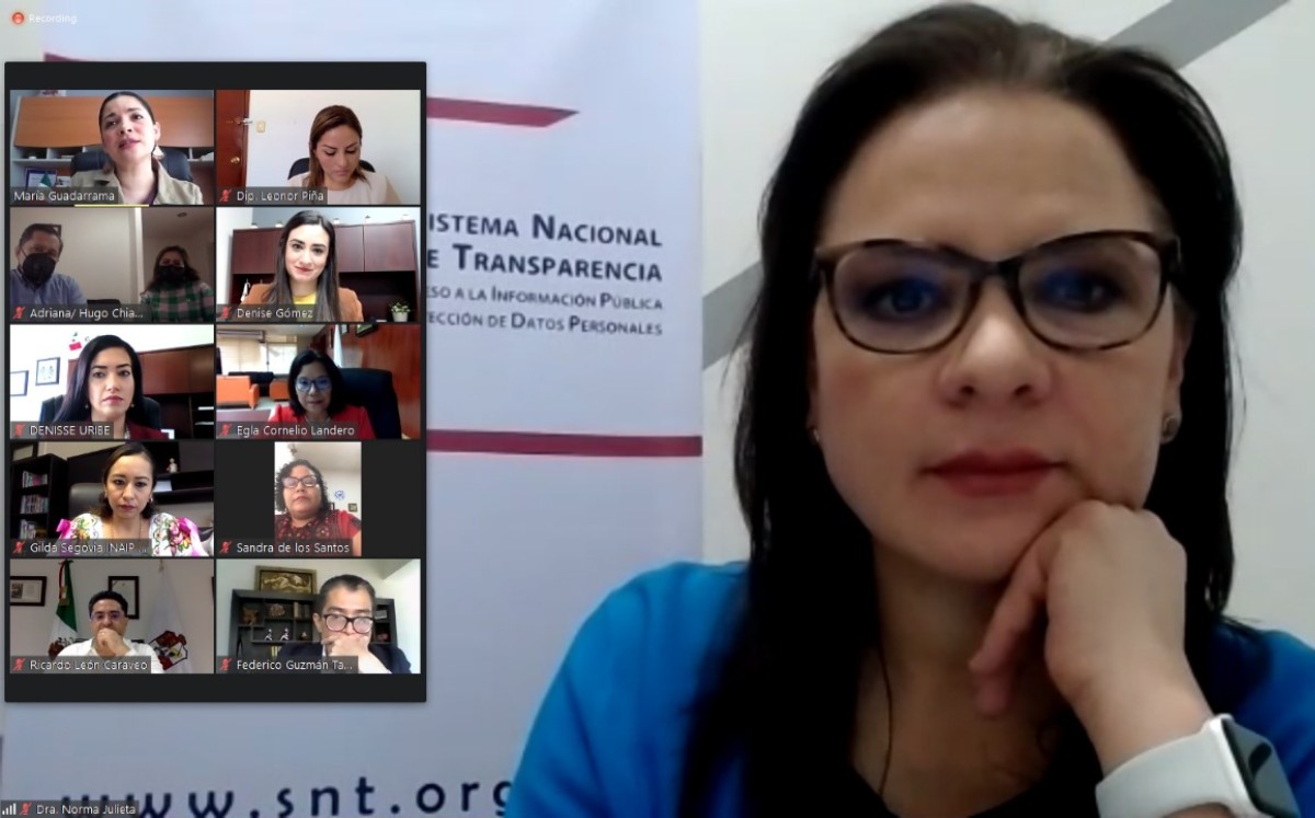 Norma Venegas, comisionada del INAI. | Twitter