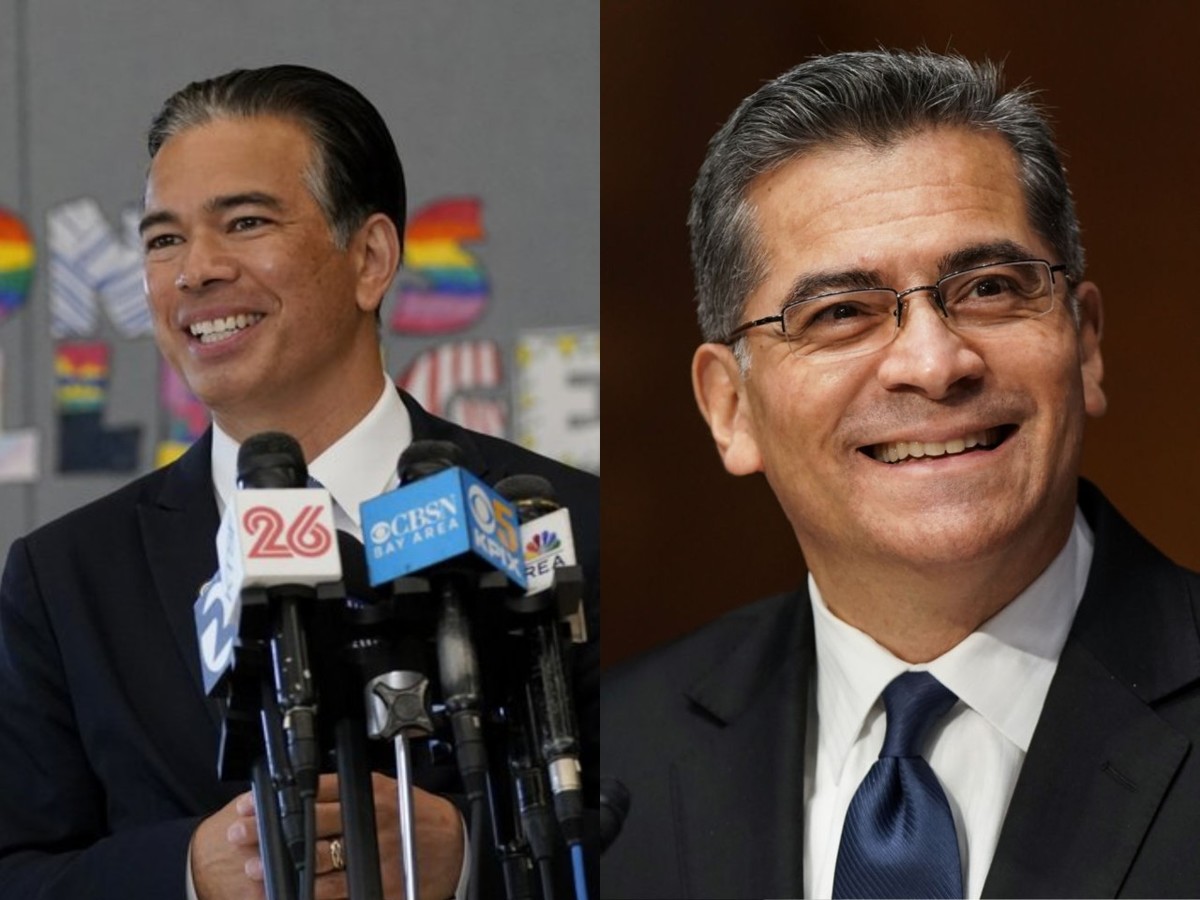Rob Bonta, Asambleísta de Oakland y Xavier Becerra, actual Fiscal General de California, nominado para ser el próximo Secretario de Salud y Servicios 
