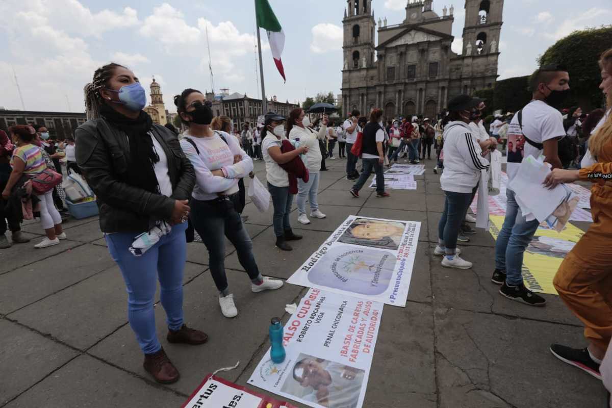Se plantaron frente al Palacio de Gobierno. (Especial)