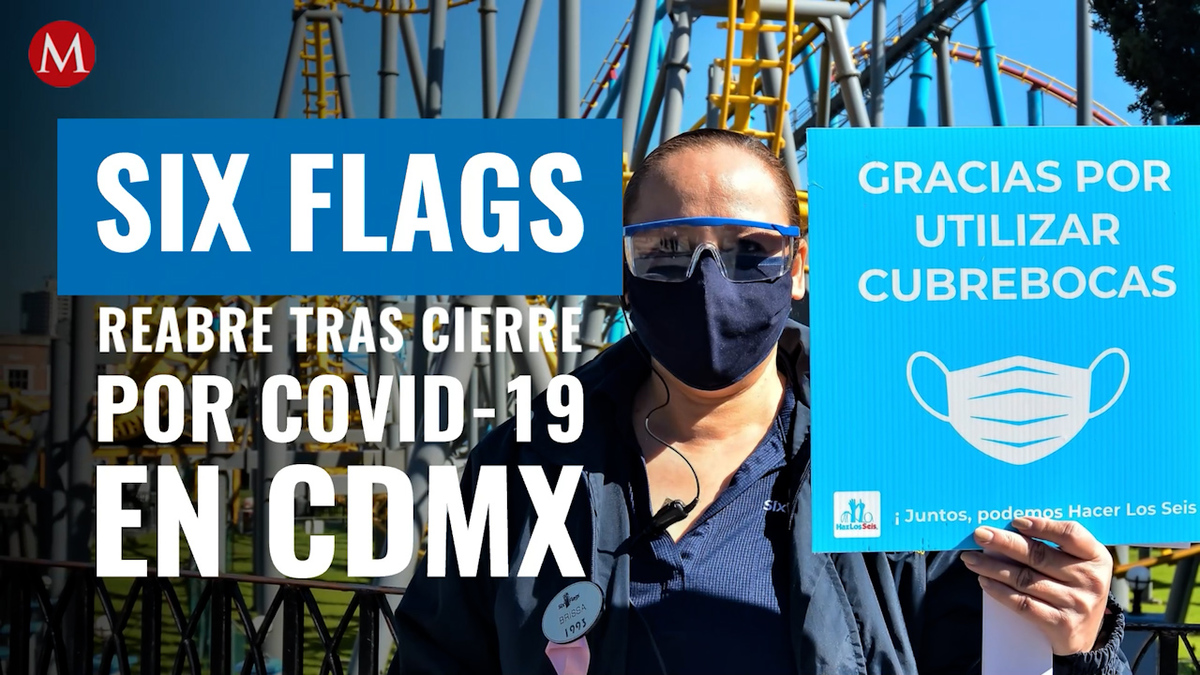 Six Flags reabre en CdMx. Medidas de reapertura por covid-19