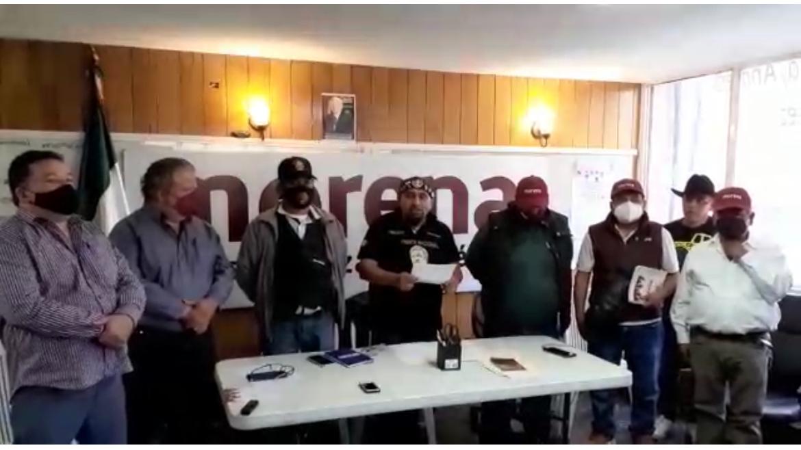 Militantes de Morena e integrantes del Frente Nacional Obradorista.