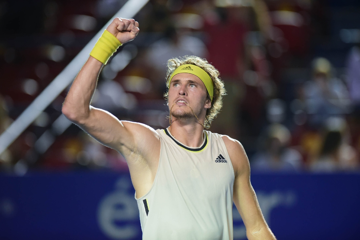Alexander Zverev en la final del Abierto Mexicano de Tenis 2021 (Cortesía AMT)