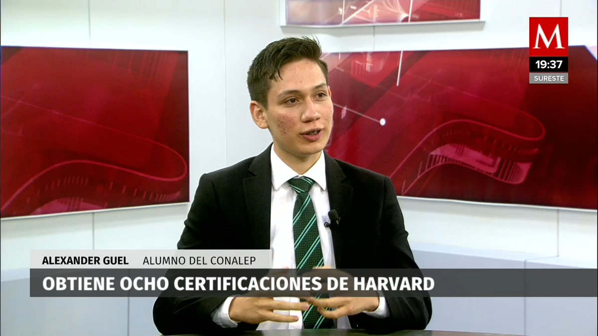 Alumno del Conalep obtiene ocho certificaciones ¡De Harvard!