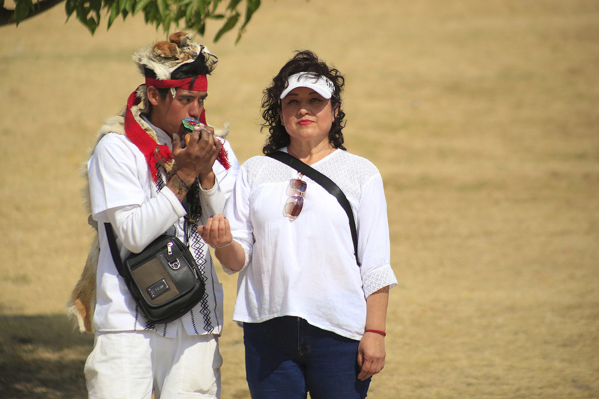 Visitar los centros ceremoniales forman parte de las actividades para recibir la primavera,  sin embargo, la pandemia marcó una pausa. (Andrés Lobato)