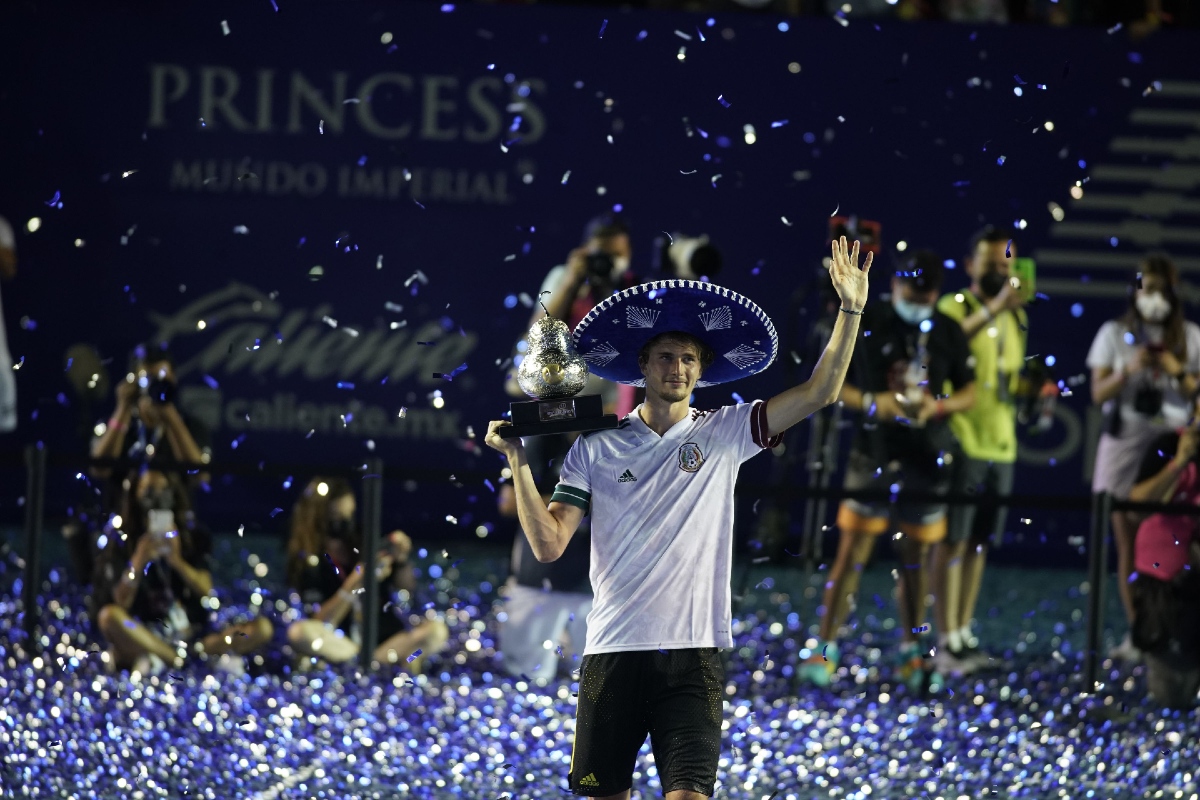 Alexander Zverev, campeón del Abierto Mexicano de Tenis 2021 (Cortesía AMT)
