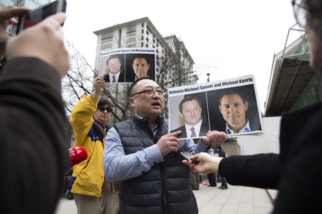 Los canadienses Michael Spavor y Michael Kovrig están detenidos en China desde 2018. (AFP)