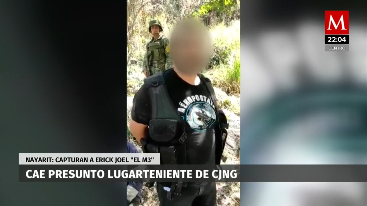 Reportan captura del 'M3', presunto miembro del CJNG, en Nayarit