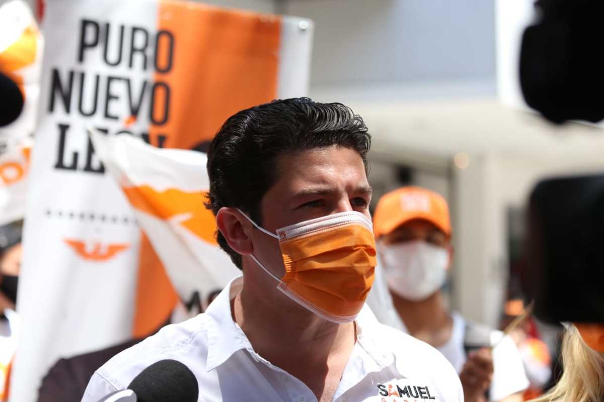 Samuel García, candidato a la gubernatura de Nuevo León. Foto: Jorge López.