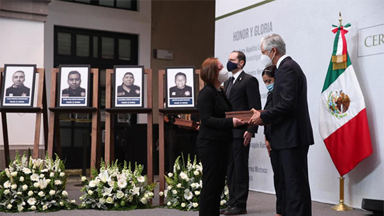 Gobierno del Edomex apoyará a familias de los policías que murieron en emboscada