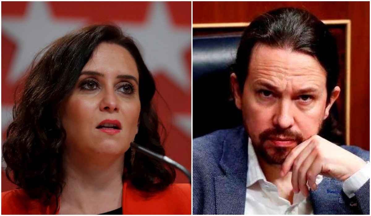 Isabel Díaz Ayuso y Pablo Iglesias. | EFE