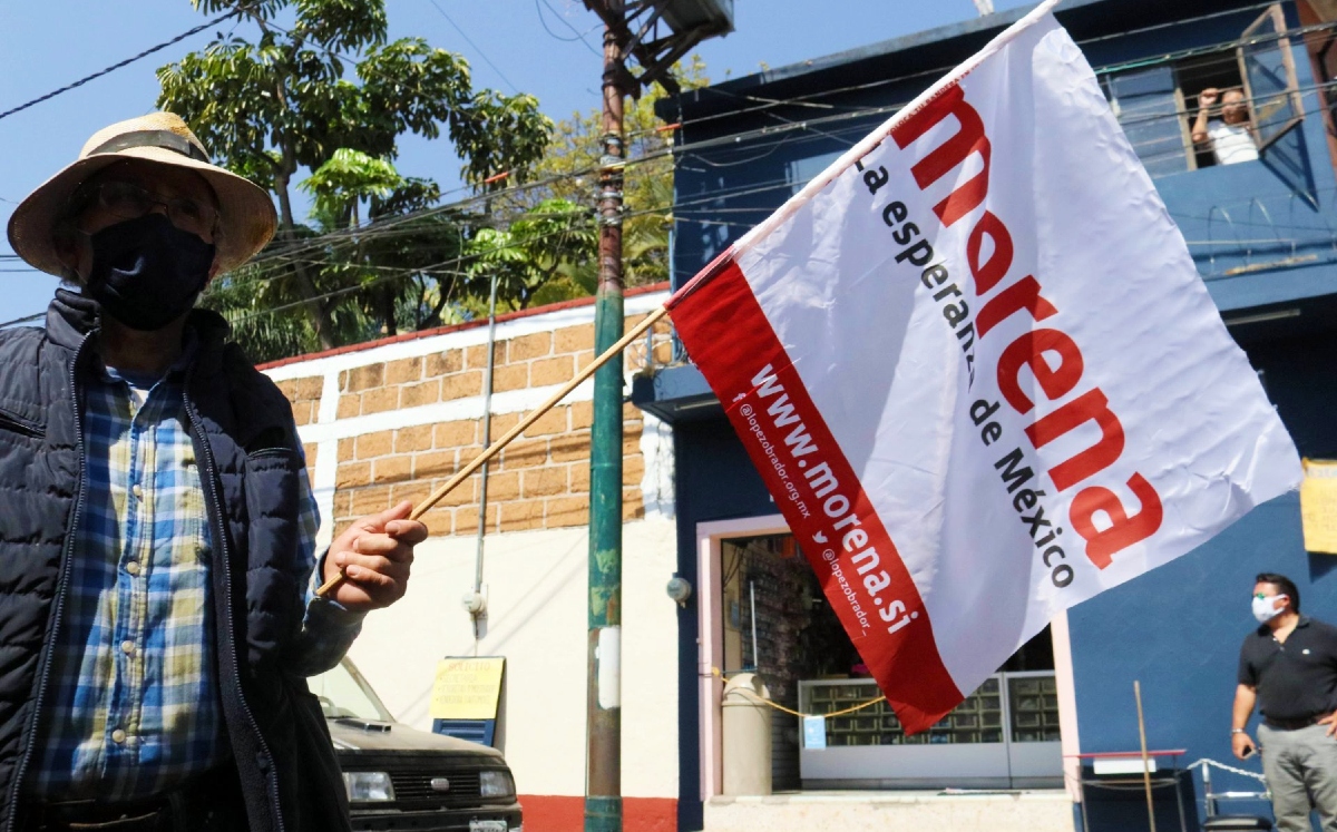 Militantes de Morena han realizado múltiples manifestaciones en contra de la elección de candidatos. (Cuartoscuro)