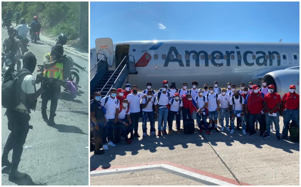 Selección de Belice fue interceptada por hombres armados en Haití (Facebook @FFB)