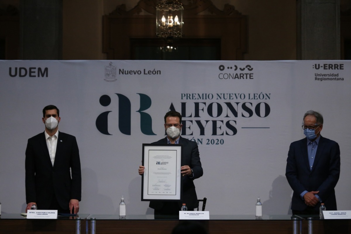 Donna Haraway recibe Premio Nuevo León Alfonso Reyes a distancia. Foto: Jorge López.
