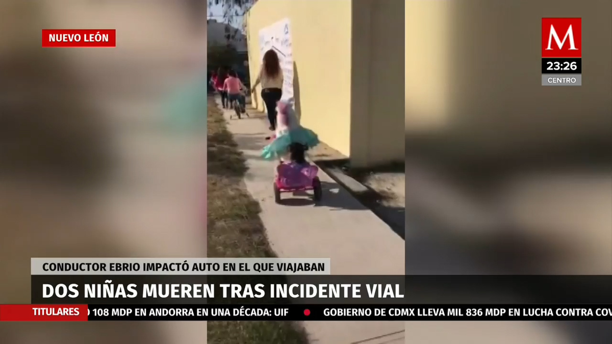Dos niñas fallecieron luego que el automóvil en el que viajaban fuera impactado por otro vehículo