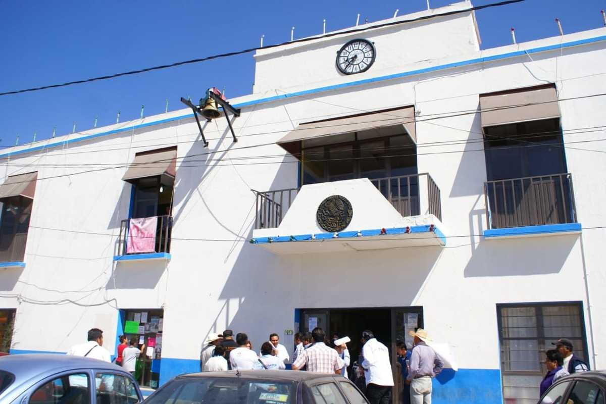Presidencia municipal de Tlaxcoapan. (Francisco Villeda)