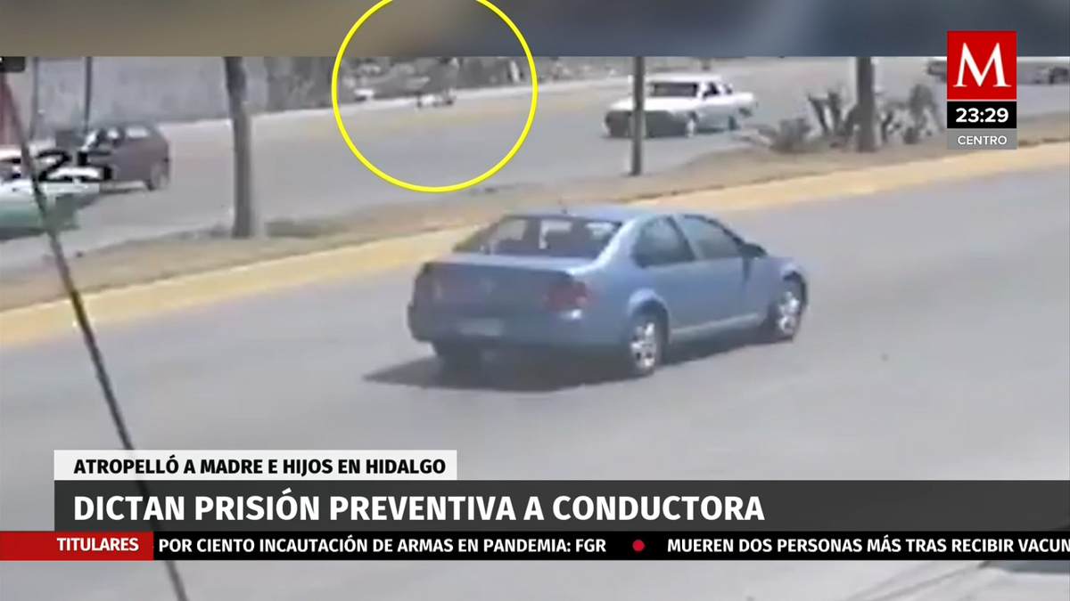 Dan prisión preventiva a conductora que atropelló a madre e hijos en Colosio