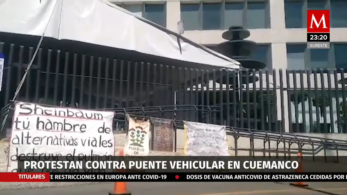 Ambientalistas bloquean Periférico; piden cancelar puente vehicular en Xochimilco