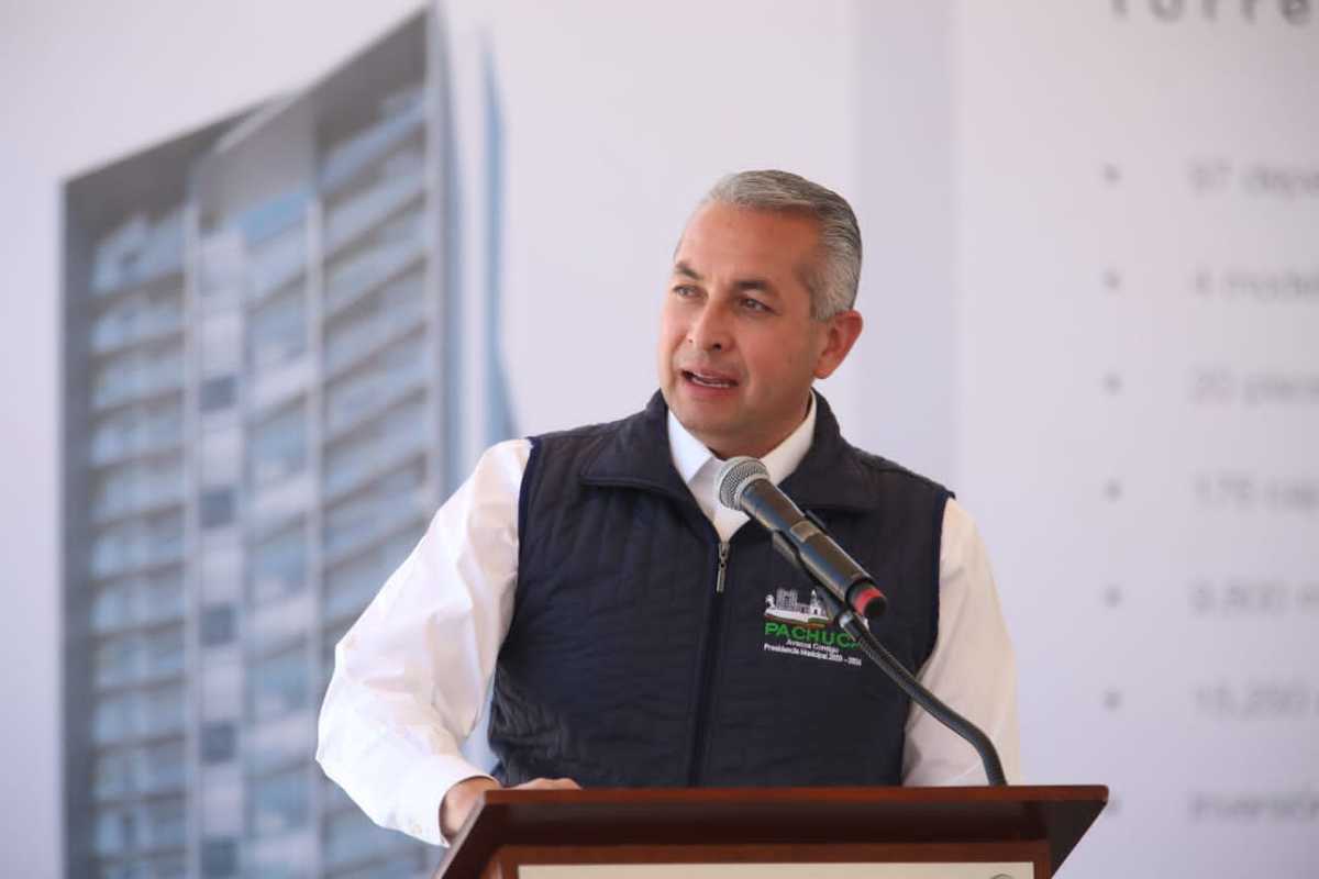 Sergio Baños Rubio, presidente municipal de Pachuca. (Jorge Sánchez)