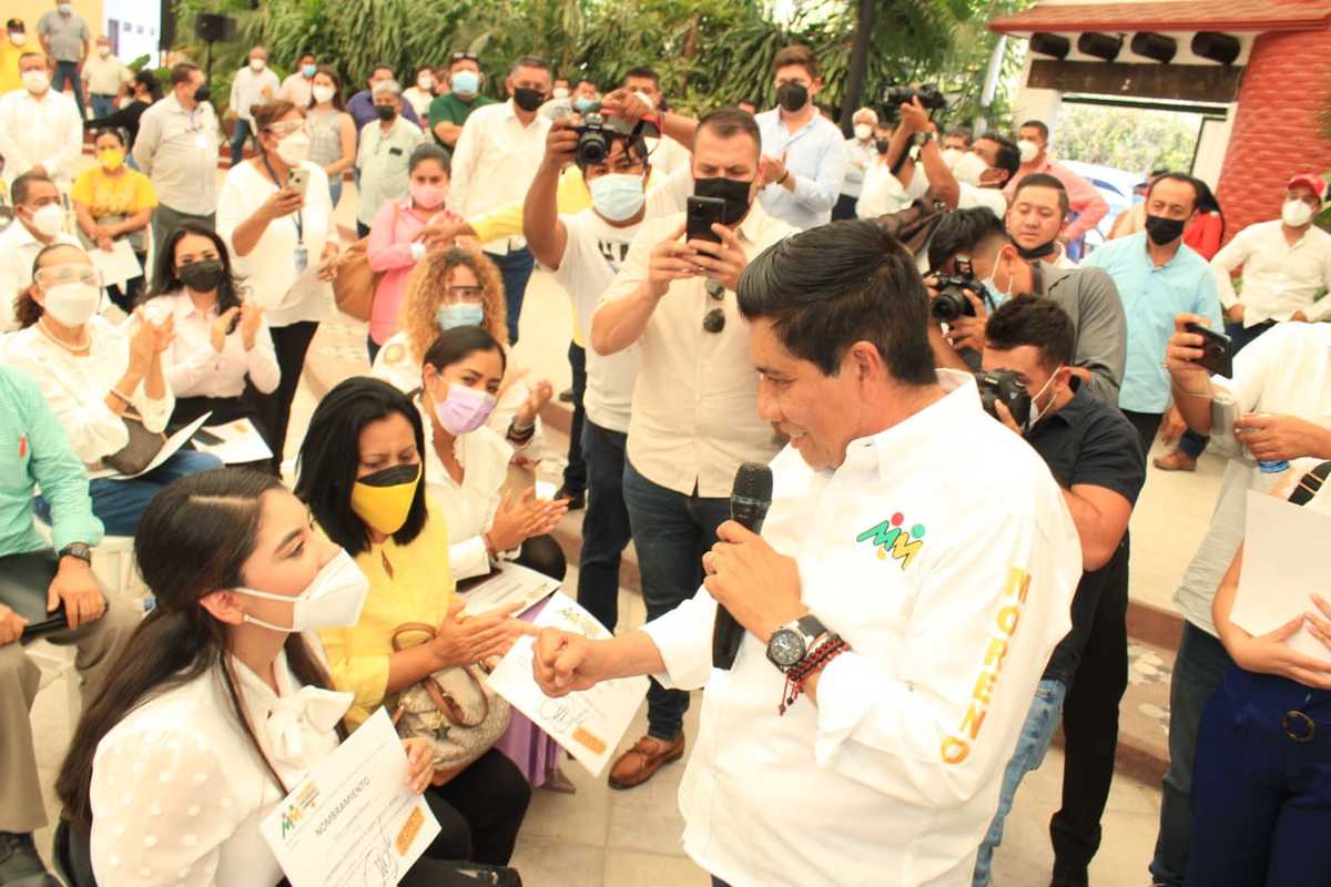 El candidato de la coalición PRI-PRD, Mario Moreno Arcos. (Rogelio Agustín Esteban)