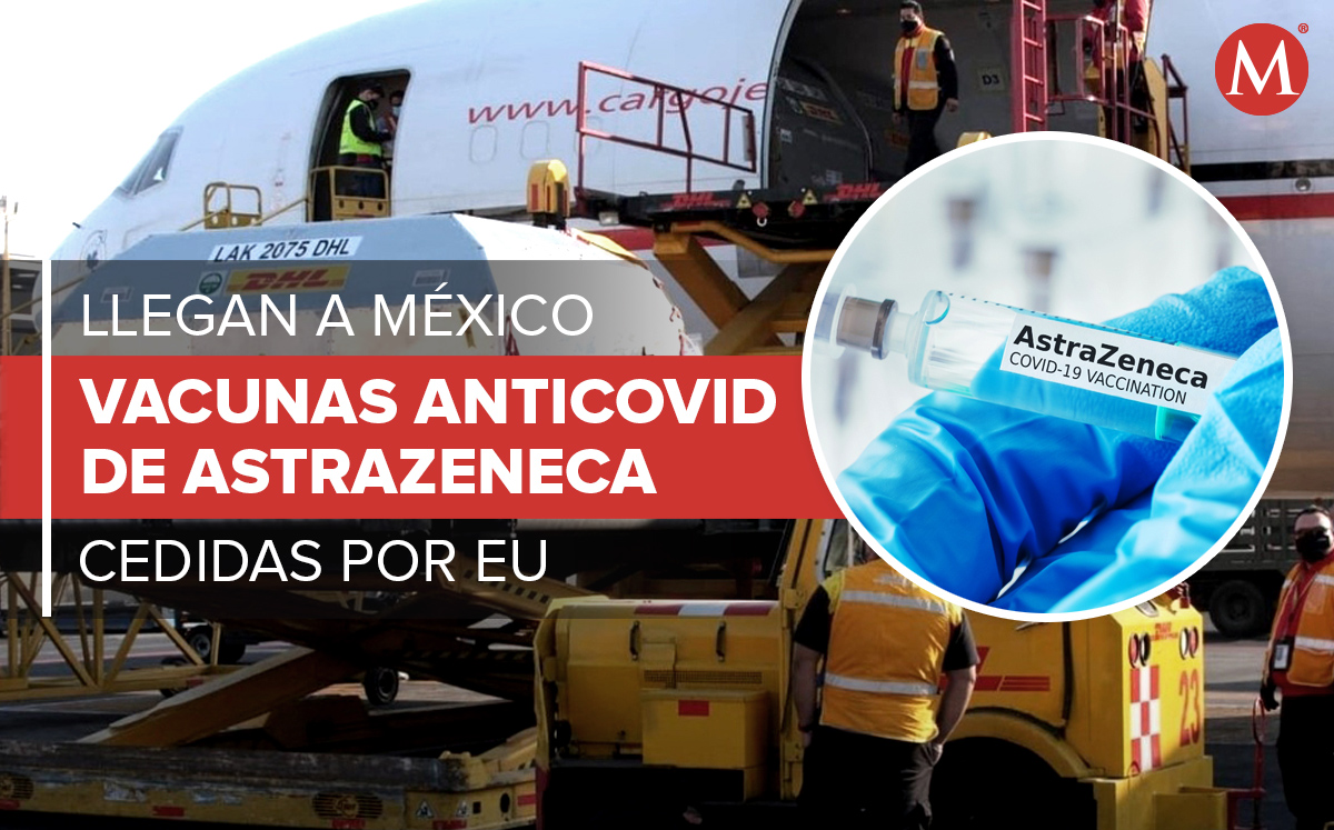 Llega lote de dosis de AstraZeneca.