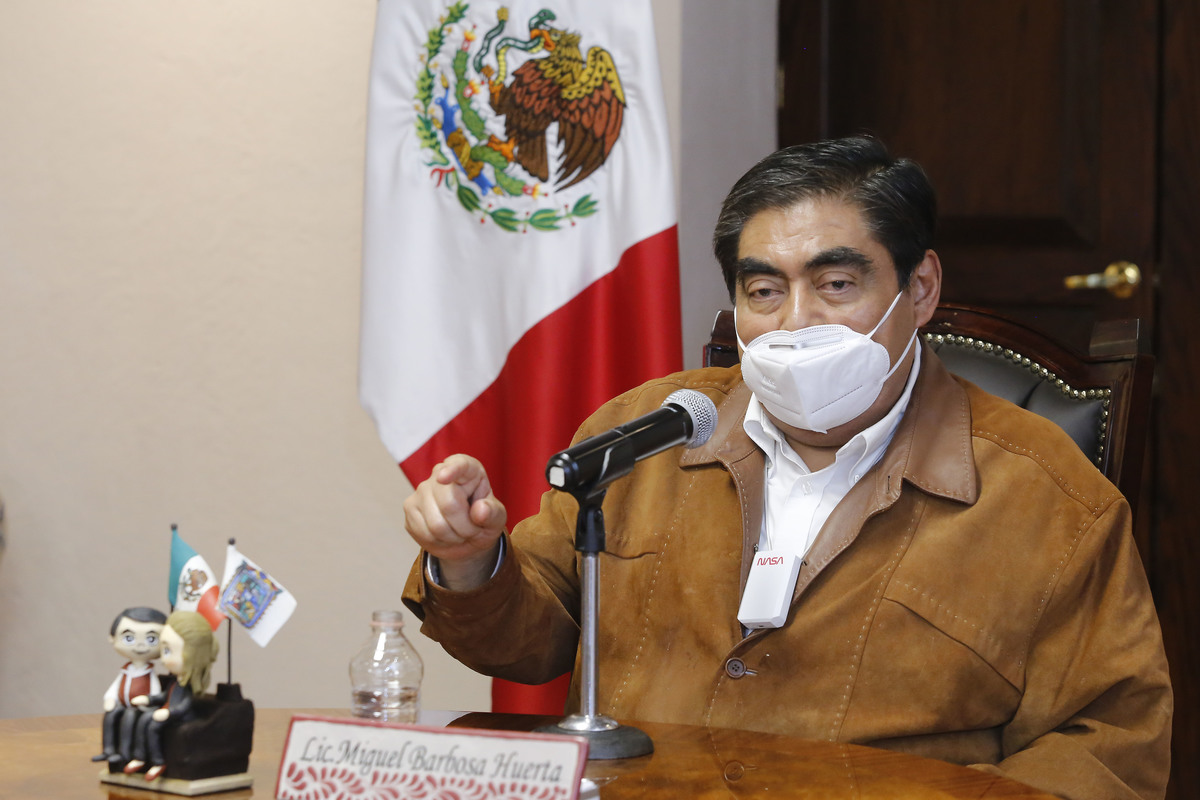 Miguel Barbosa, gobernador de Puebla. (Especial)