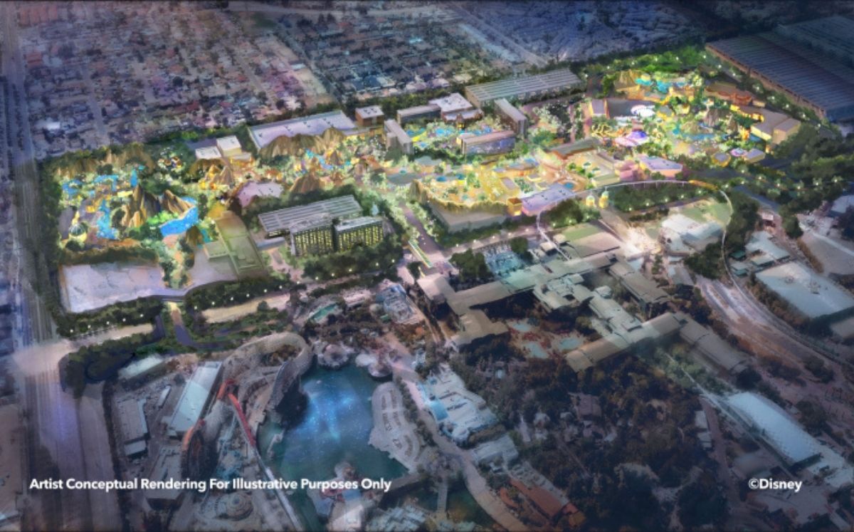 Planes de expansión de Disneyland (oeste), Imagen: Disney vía Los Angeles Times