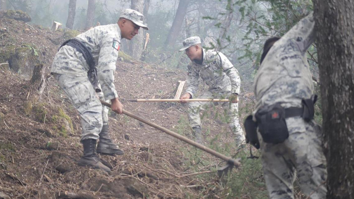 Control de incendio en sierra de Santiago avanza un 50%: Protección Civil de NL