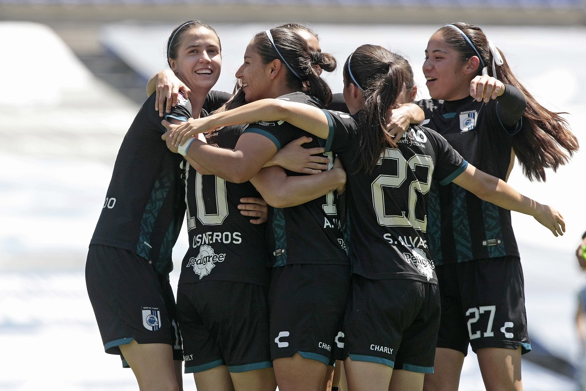 Jugadoras del Querétaro Femenil durante el Guardianes 2021 (Imago7)