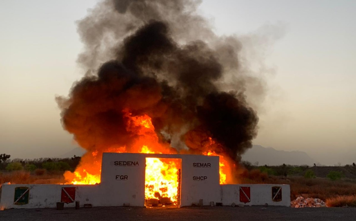 La mayor parte de la droga destruida por la Sedena era mariguana. (Especial)