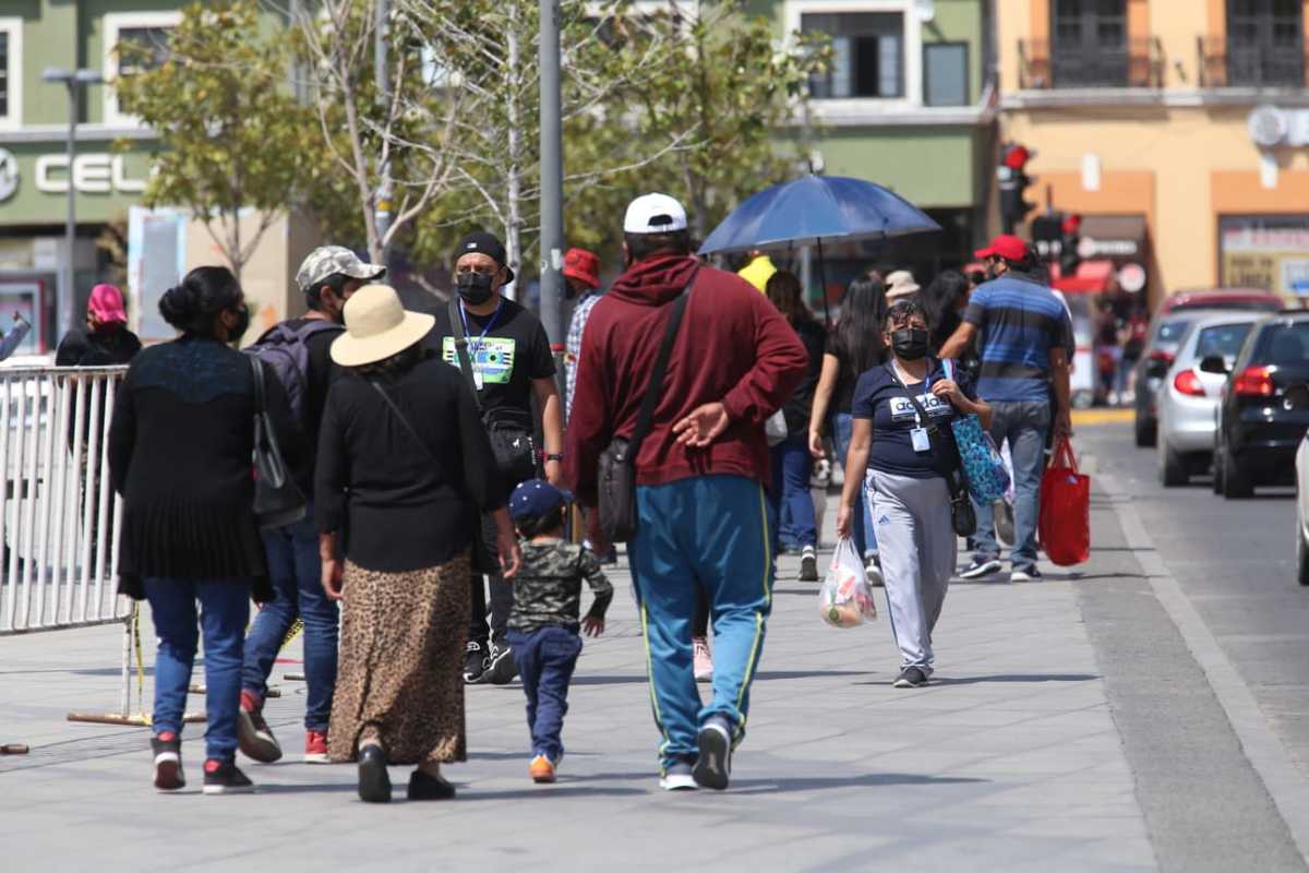 Movilidad en el centro de Pachuca. (Jorge Sánchez)