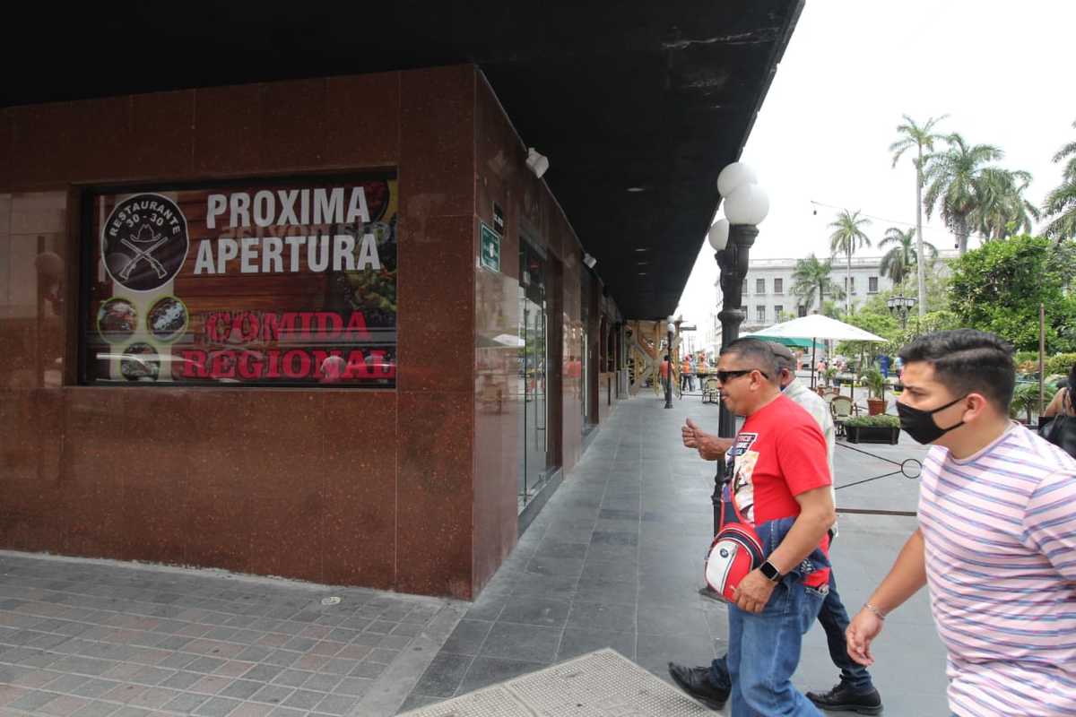 Restaurante del Hotel Inglaterra, en el centro de Tampico.