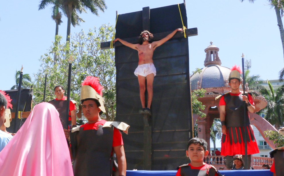 Viacrucis en Tamaulipas. | Foto: Yazmín Sánchez