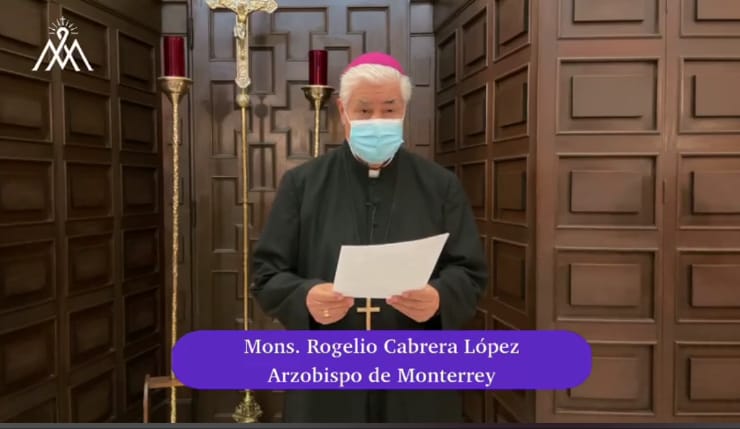 Arzobispo Rogelio Cabrera. Foto: Especial.