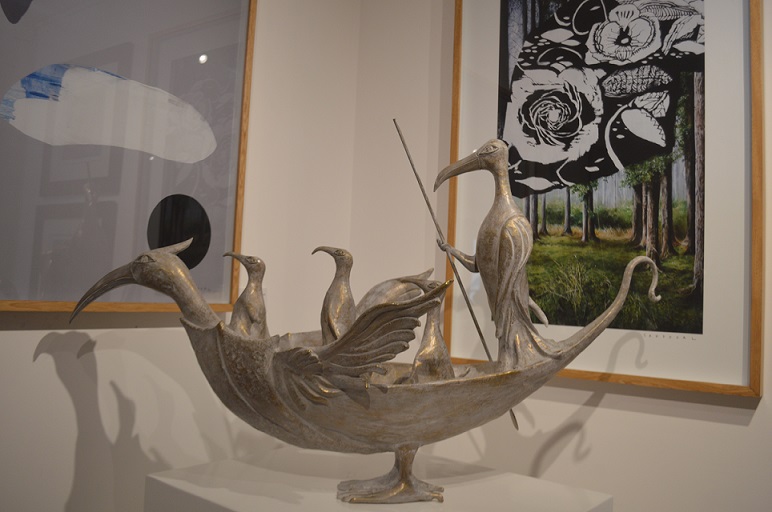 Algunas de las obras de la galería. GUSTAVO RODRÍGUEZ