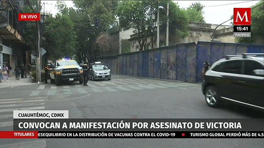 Convocan manifestación en la CdMx por asesinato de Victoria