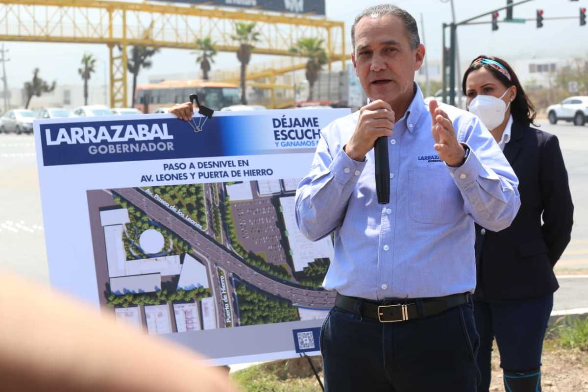 Fernando Larrazabal Bretón, candidato a gobernador de Nuevo León. Foto: Raúl Palacios.