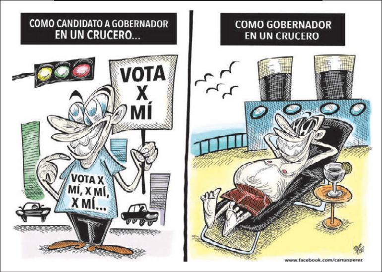 Políticos en semana santa