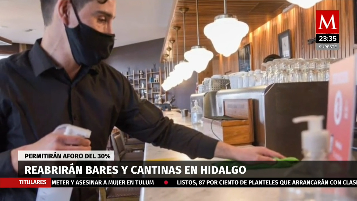 Con préstamos y entusiasmo, reabren bares y cantinas en Hidalgo