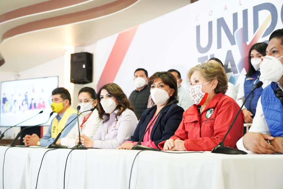 Unidos por Tlaxcala presentó a sus candidatos a diputados locales.  | Especial
