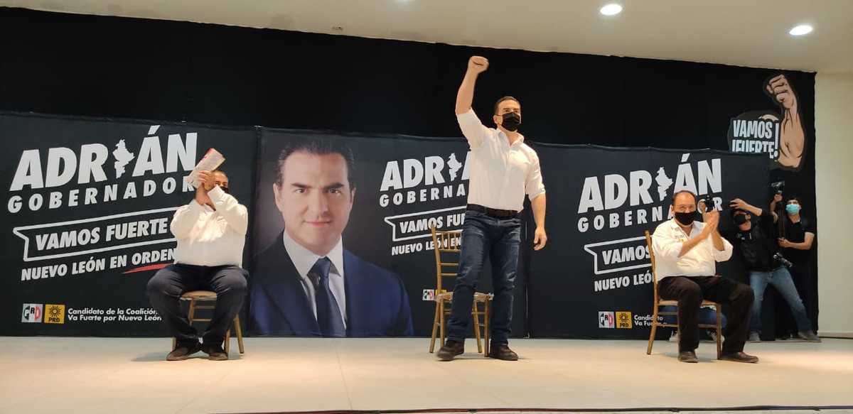 Adrián de la Garza, candidato a gobernador de Nuevo León. Foto: Orlando Maldonado.
