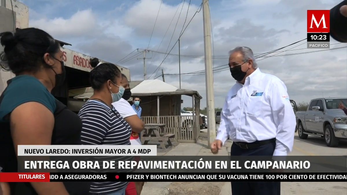 Arturo San Miguel entrego obra de repavimentación en el Campanario